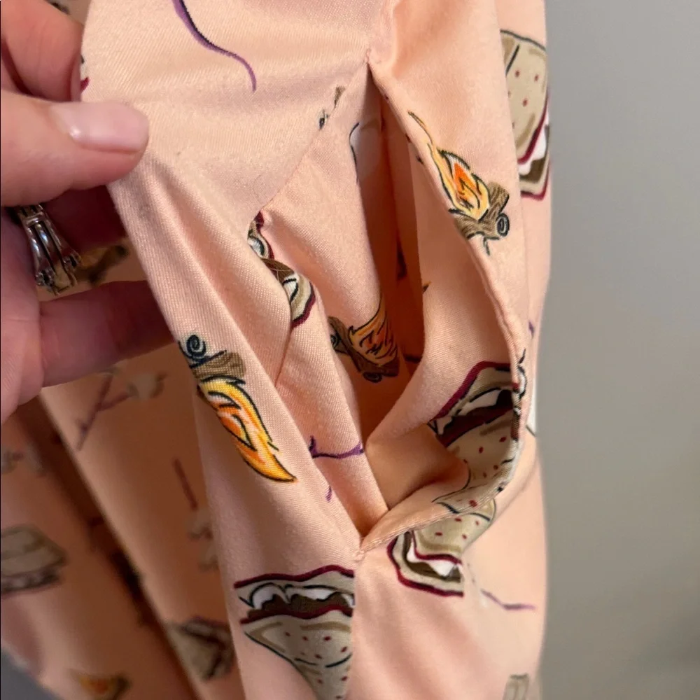 Joyspun S’mores Print T-Shirt Dress with Pockets – Size L/XL